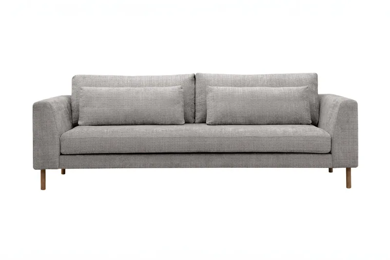 Florenz 3-sits Soffa i Chenille, Ljusgrå