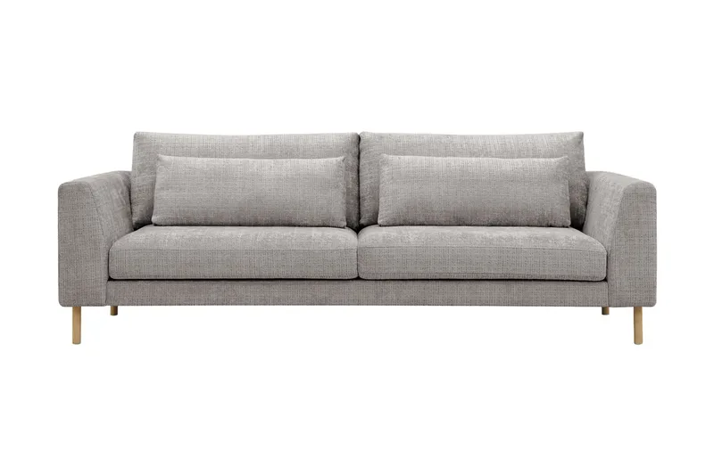 Florenz 3-sits Soffa i Chenille, Ljusgrå