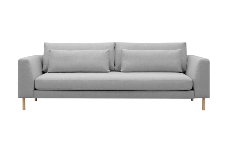Florenz 3-sits Tygsoffa - Ljusgrå - Möbler - Soffa - 3 sits soffa