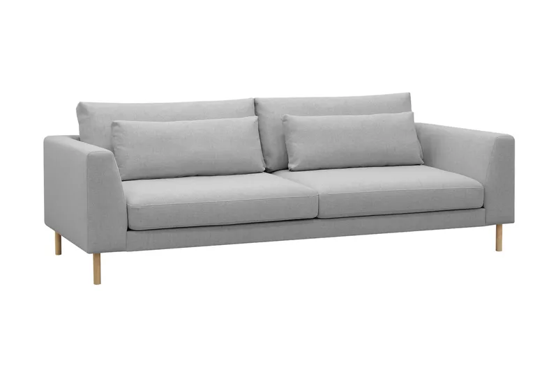 Florenz 3-sits Tygsoffa - Ljusgrå - Möbler - Soffa - 3 sits soffa
