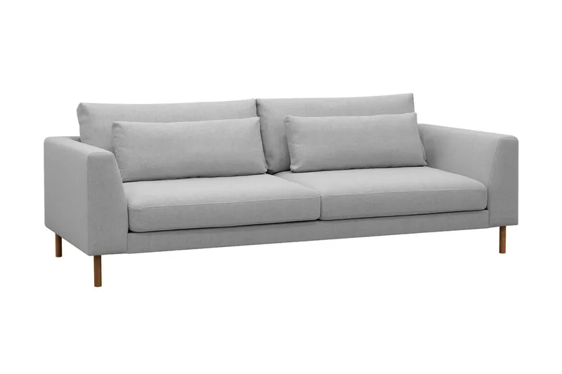 Florenz 3-sits Tygsoffa - Ljusgrå - Möbler - Soffa - 3 sits soffa