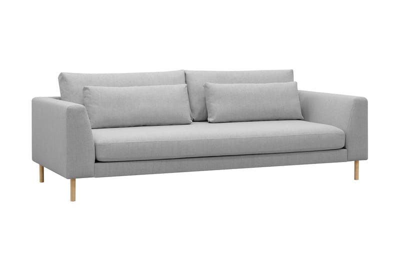 Florenz 3-sits Tygsoffa - Ljusgrå - Möbler - Soffa - 3 sits soffa