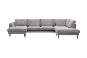 Florenz 4-sits Högervänd U-formad Soffa med Divan och Schäslong i Chenille