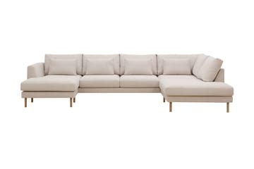 Florenz 4-sits Högervänd U-formad Soffa med Divan och Schäslong i Tyg