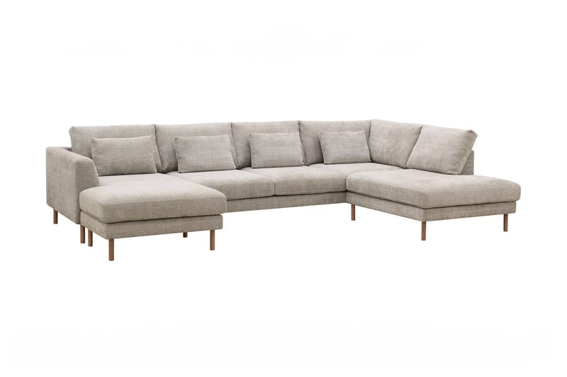 Florenz 4-sits U-Soffa med Divan Vänster - Grå/Beige - Möbler - Soffa - U-soffa