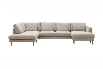 Florenz 4-sits Vänstervänd U-formad Soffa med Divan och Schäslong i Chenille