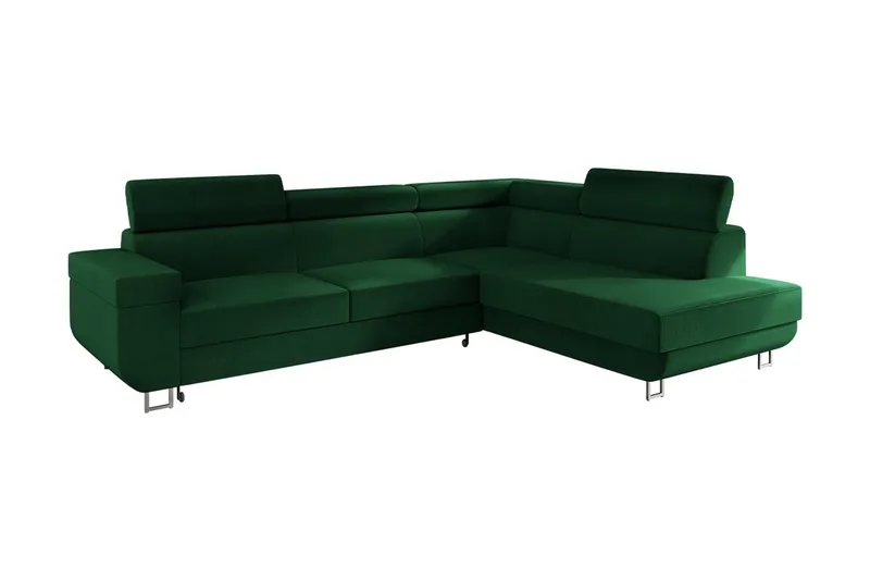 Fonti 3-sits Bäddsoffa Vänster - Grön - Möbler - Soffa - Bäddsoffa