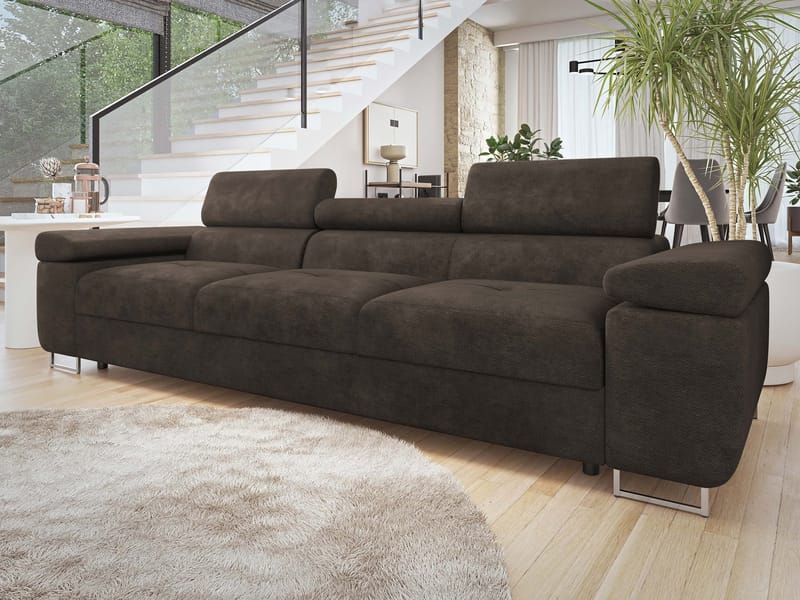 Gabina 3-sits Soffa - brun - Möbler - Soffa - 3 sits soffa