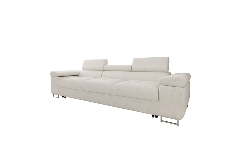 Gabina Bäddsoffa 3-sits i Chenille - Vit - Möbler - Soffa - Bäddsoffa