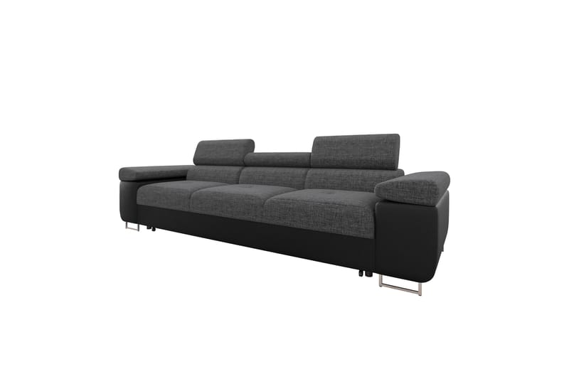 Gabina Bäddsoffa 3-sits i Konstläder - Svart/Mörkgrå - Möbler - Soffa - Bäddsoffa