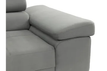 Gabina Bäddsoffa 3-sits i Konstläder - Vit/Mörkgrå - Möbler - Soffa - Bäddsoffa