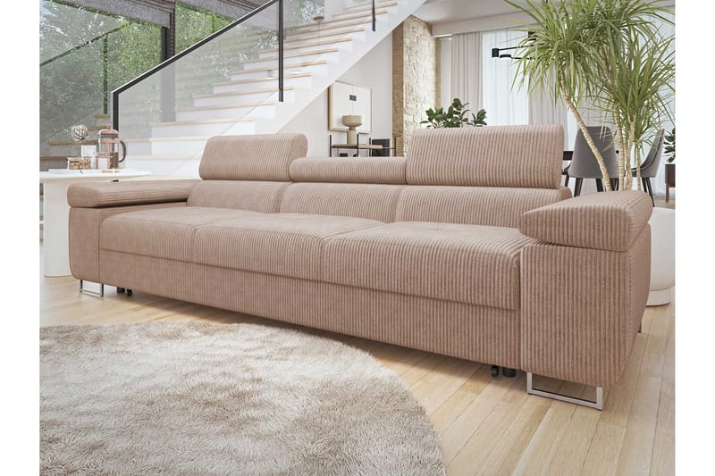 Gabina Bäddsoffa 3-sits i Manchester - Rosa - Möbler - Soffa - Bäddsoffa