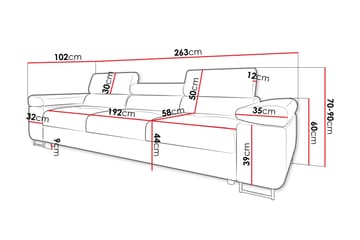 Gabina Soffa 3-sits - Vit - Möbler - Soffa - 3 sits soffa