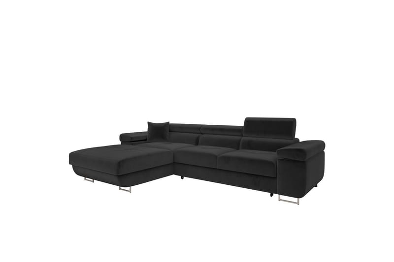 Gabina Soffa med Divan 3-sits, Svart