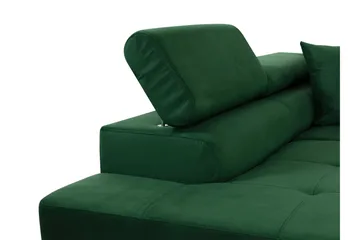 Gabina Soffa med Divan och Schäslong 4-sits - Svart/Grå - Möbler - Soffa - Skinnsoffor