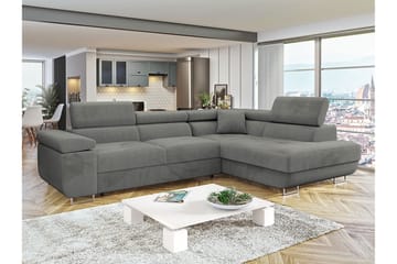Gabina Soffa med Schäslong 3-sits - Grå - Möbler - Soffa - Bäddsoffa