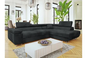 Gabina Soffa med Schäslong 3-sits - Mörkgrå - Möbler - Soffa - Bäddsoffa