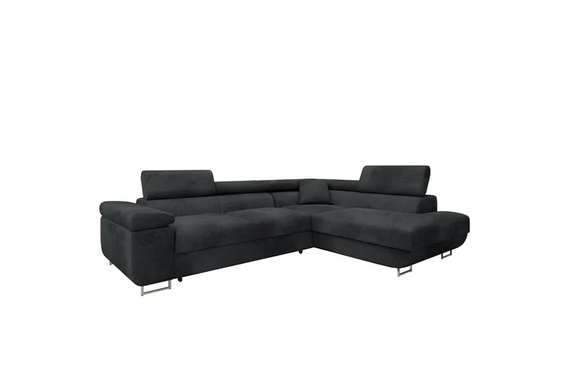 Gabina Soffa med Schäslong 3-sits, Mörkgrå