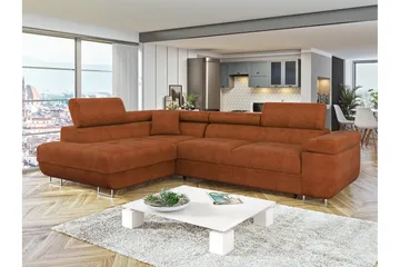 Gabina Soffa med Schäslong 3-sits - Orange - Möbler - Soffa - Bäddsoffa