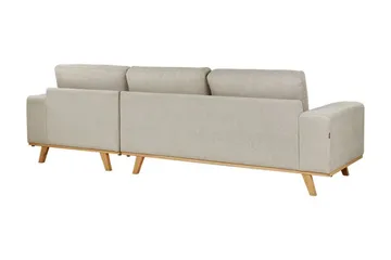 Gaines Hörnsoffa 3-sits - Beige/Ljust trä - Möbler - Soffa - Divansoffor & schäslongsoffa
