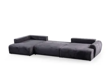 Gaudir 4-sits Soffa med Divan - Antracit - Möbler - Soffa - Divansoffor & schäslongsoffa