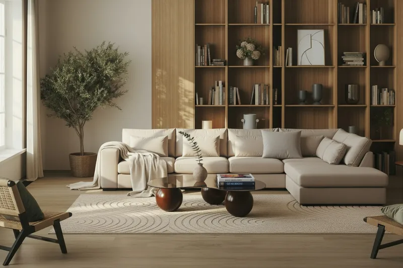 Grande 5-sits Soffa med Schäslong Höger - Beige Sammet - Möbler - Soffa - Divansoffor & schäslongsoffa