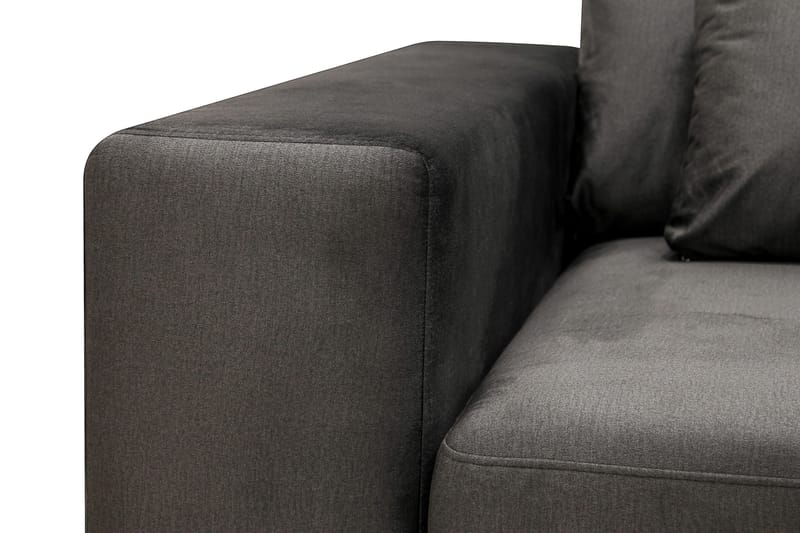 Grande 5-sits Soffa med Schäslong Höger - Mörkgrå Sammet - Möbler - Soffa - Divansoffor & schäslongsoffa