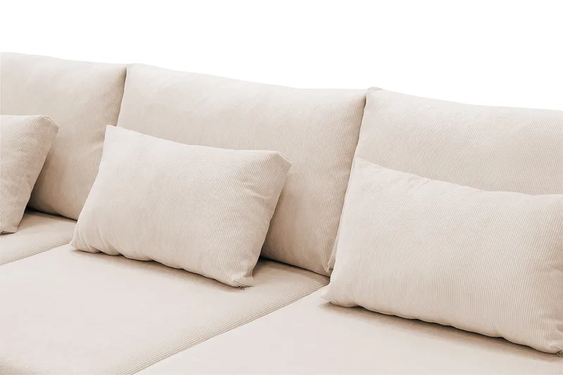 Grande 5-sits Soffa med Schäslong Vänster - Beige Manchester - Möbler - Soffa - Divansoffor & schäslongsoffa