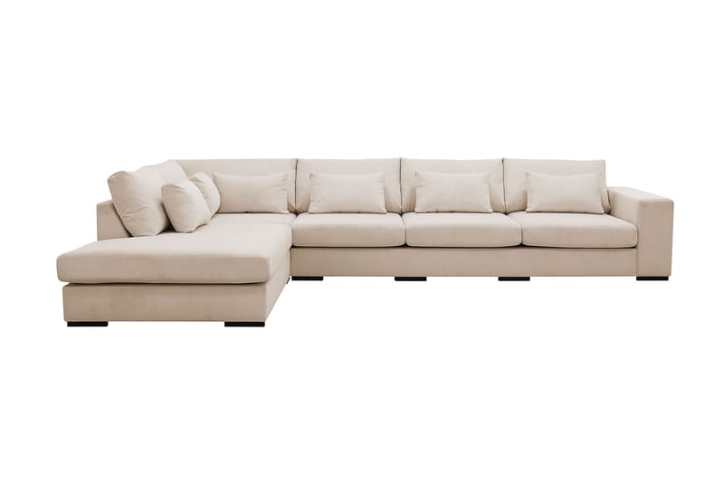Grande 5-sits Soffa med Schäslong Vänster - Beige Manchester - Möbler - Soffa - Divansoffor & schäslongsoffa