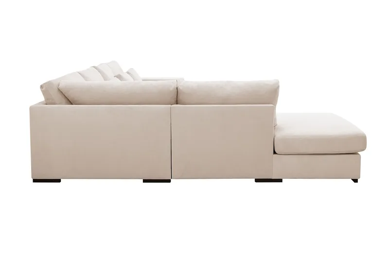 Grande 5-sits Soffa med Schäslong Vänster - Beige Manchester - Möbler - Soffa - Divansoffor & schäslongsoffa