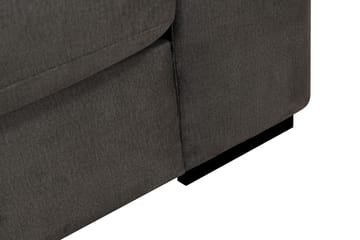Grande 5-sits Soffa med Schäslong Vänster - Mörkgrå Sammet - Möbler - Soffa - Divansoffor & schäslongsoffa