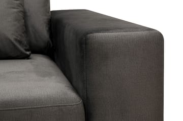 Grande 5-sits Soffa med Schäslong Vänster - Mörkgrå Sammet - Möbler - Soffa - Divansoffor & schäslongsoffa