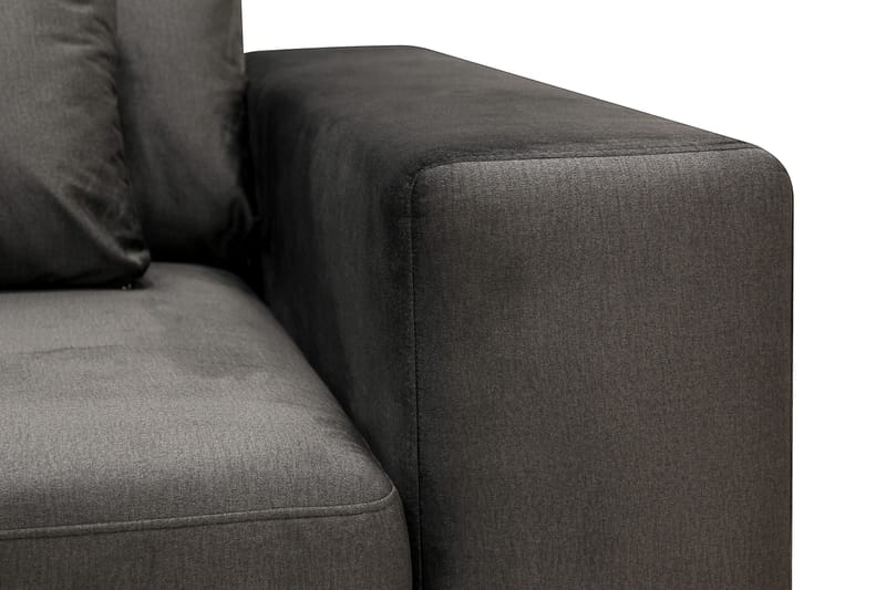 Grande 5-sits Soffa med Schäslong Vänster - Mörkgrå Sammet - Möbler - Soffa - Divansoffor & schäslongsoffa