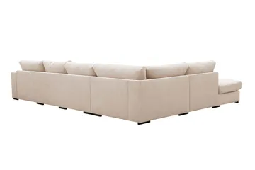 Grande 5-sits U-Soffa med Divan Höger - Beige Manchester - Möbler - Soffa - U-soffa