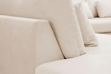 Grande 5-sits U-Soffa med Divan Höger - Beige Manchester - Möbler - Soffa - U-soffa