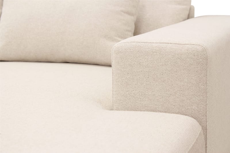 Grande 5-sits U-Soffa med Divan Höger - Beige Tyg - Möbler - Soffa - U-soffa