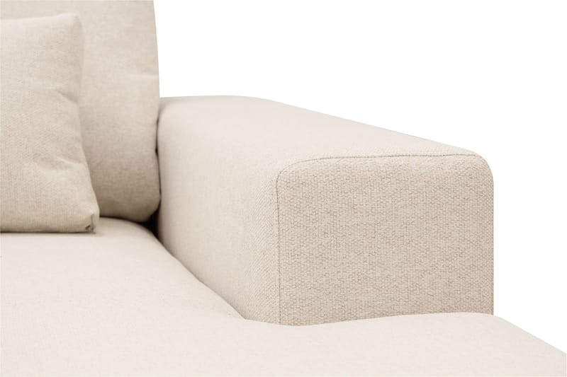 Grande 5-sits U-Soffa med Divan Höger - Beige Tyg - Möbler - Soffa - U-soffa