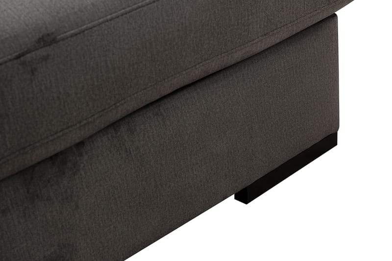 Grande 5-sits U-Soffa med Divan Höger - Mörkgrå Sammet - Möbler - Soffa - U-soffa