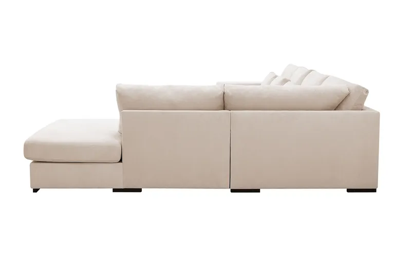 Grande 5-sits U-Soffa med Divan Vänster - Beige Manchester - Möbler - Soffa - U-soffa