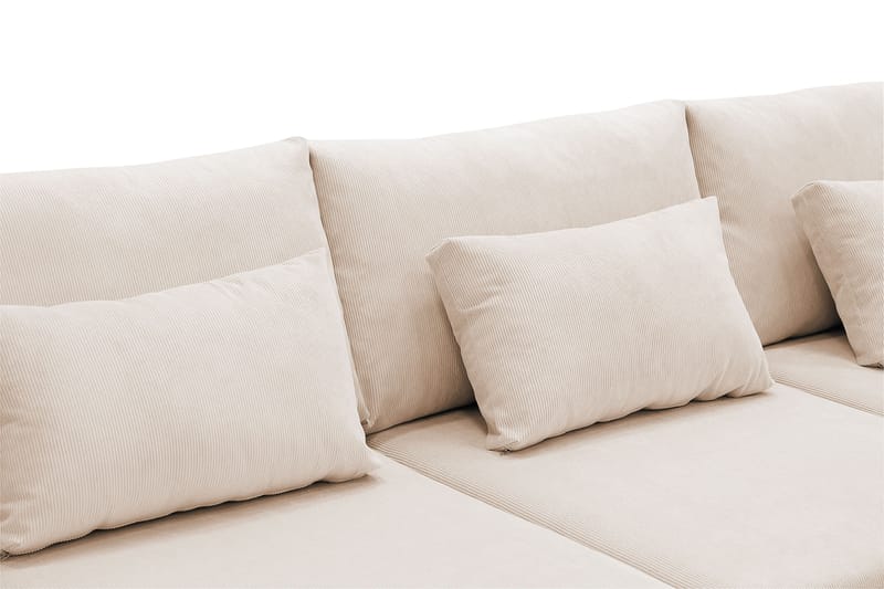 Grande 5-sits U-Soffa med Divan Vänster - Beige Manchester - Möbler - Soffa - U-soffa