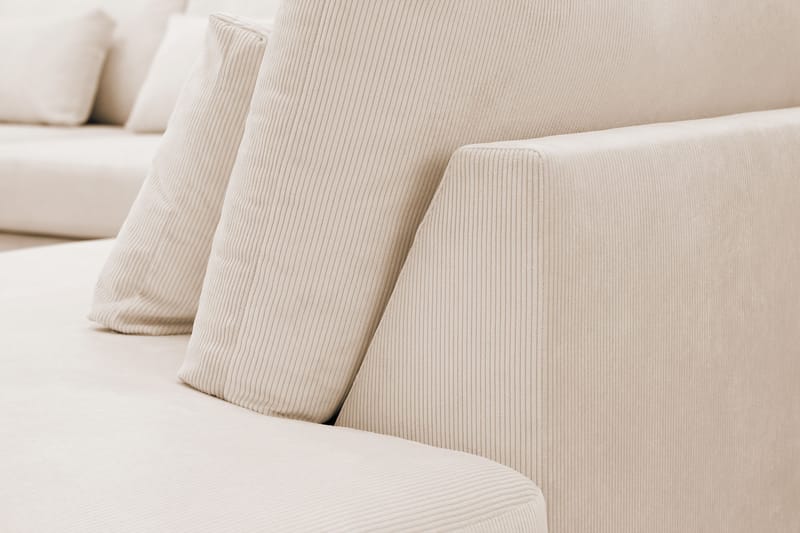 Grande 5-sits U-Soffa med Divan Vänster - Beige Manchester - Möbler - Soffa - U-soffa