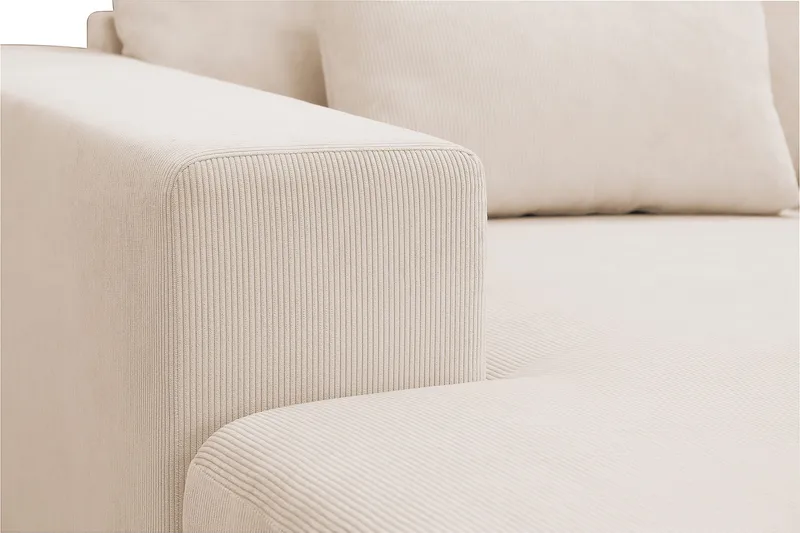 Grande 5-sits U-Soffa med Divan Vänster - Beige Manchester - Möbler - Soffa - U-soffa