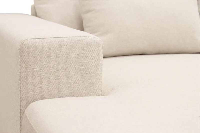 Grande 5-sits U-Soffa med Divan Vänster - Beige Tyg - Möbler - Soffa - U-soffa
