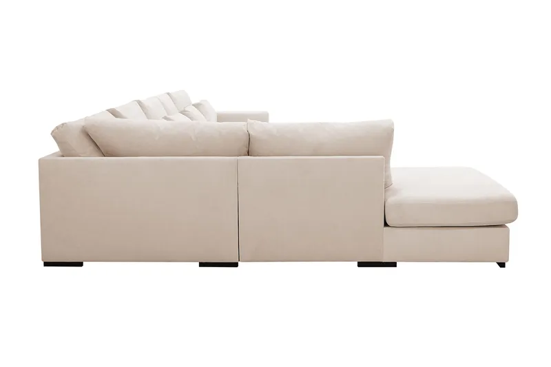 Grande 6-sits U-Soffa med Divan Höger - Beige Manchester - Möbler - Soffa - U-soffa