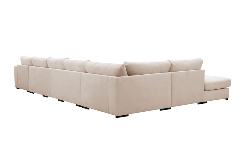 Grande 6-sits U-Soffa med Divan Höger - Beige Manchester - Möbler - Soffa - U-soffa