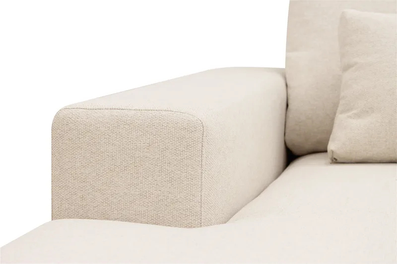 Grande 6-sits U-Soffa med Divan Vänster - Beige Tyg - Möbler - Soffa - U-soffa