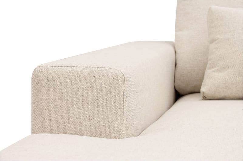 Grande 6-sits U-Soffa med Divan Vänster - Beige Tyg - Möbler - Soffa - U-soffa