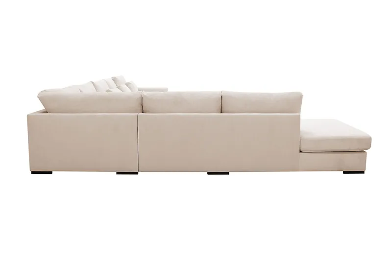Grande Stor 7-sits U-Soffa med Divan Höger - Beige Manchester - Möbler - Soffa - Modulsoffor - Komplett modulsoffa