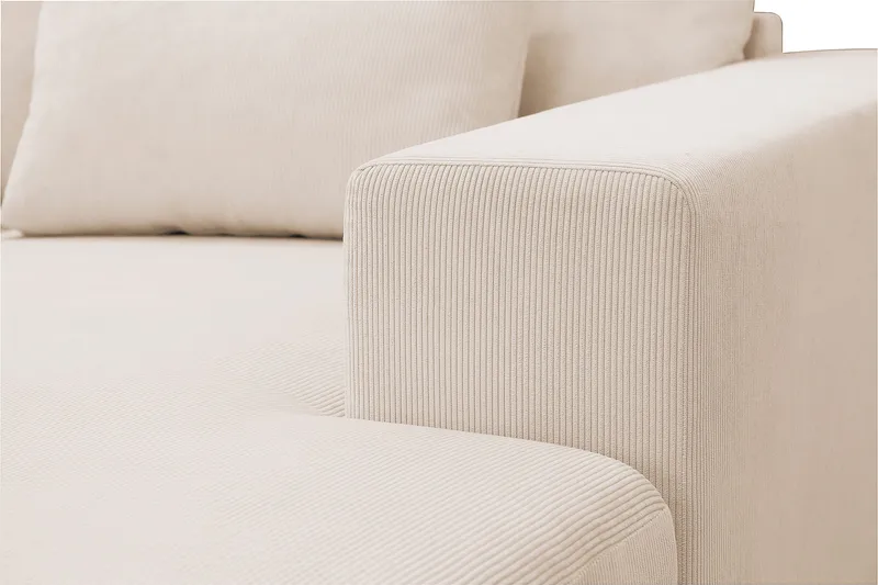 Grande Stor 7-sits U-Soffa med Divan Höger - Beige Manchester - Möbler - Soffa - Modulsoffor - Komplett modulsoffa