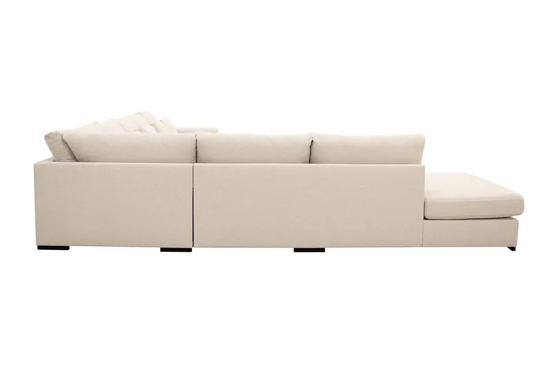 Grande Stor 7-sits U-Soffa med Divan Höger - Beige Tyg - Möbler - Soffa - Modulsoffor - Komplett modulsoffa